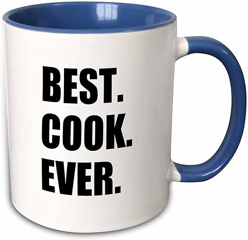Miniatura 10 de 3dRose mug_179769_2 Best Cook Ever - Taza de cerámica con texto en inglés "Best Cook Ever" para los chefs más grandes del mundo y fanáticos de la