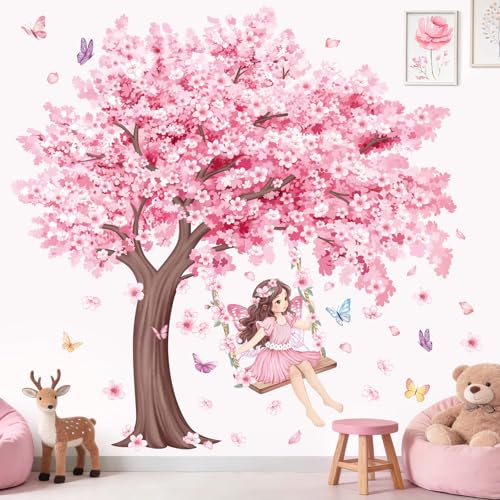 Stickers papillon fleur autocollants muraux xxl faciles à poser - 4