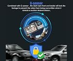3 Chaîne Ultra HD Caméra Dash, intérieur et arrière avant, WiFi, GPS, DVR, Capture de mouvement, 24H Surveillance des parcs