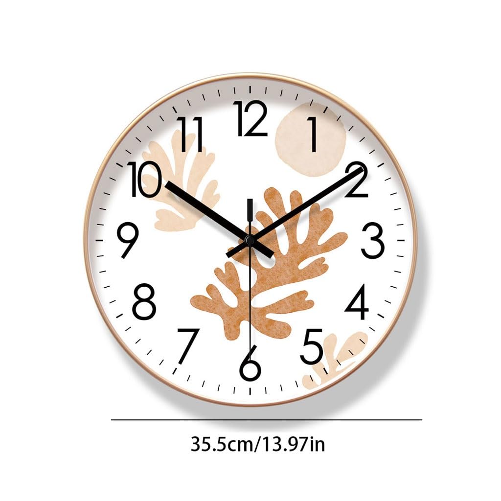 Orologio da parete Orologio da parete Simple Sweep Second Orologio da soggiorno Orologio da casa Orologio da parete Orologio da studio Orologio al quarzo silenzioso Reloj De Pared(A)