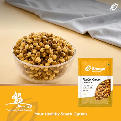 Image of SHREGO Radhe Roasted Chana, Bhuna Chana (Desi Chickpeas) 360G
