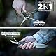 Deerstalker® Outdoor Messer aus Premium 14C28N Stahl, Feststehende Klinge aus einem Stück plus ausklappbare Universal Klinge, Hochwertiges Jagdmesser, Bushcraft, Camping, Fahrtenmesser & Angelmesser