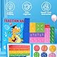 OFFCUP Arithmetisches Lernspielzeug, Montessori Mathe Spielzeug Magnetische Bruchrechnen Spiel, Bruchrechnen Material Magnetisch Montessori Spielzeug Kinder Fraction Game mit Magnetische Bruchkacheln