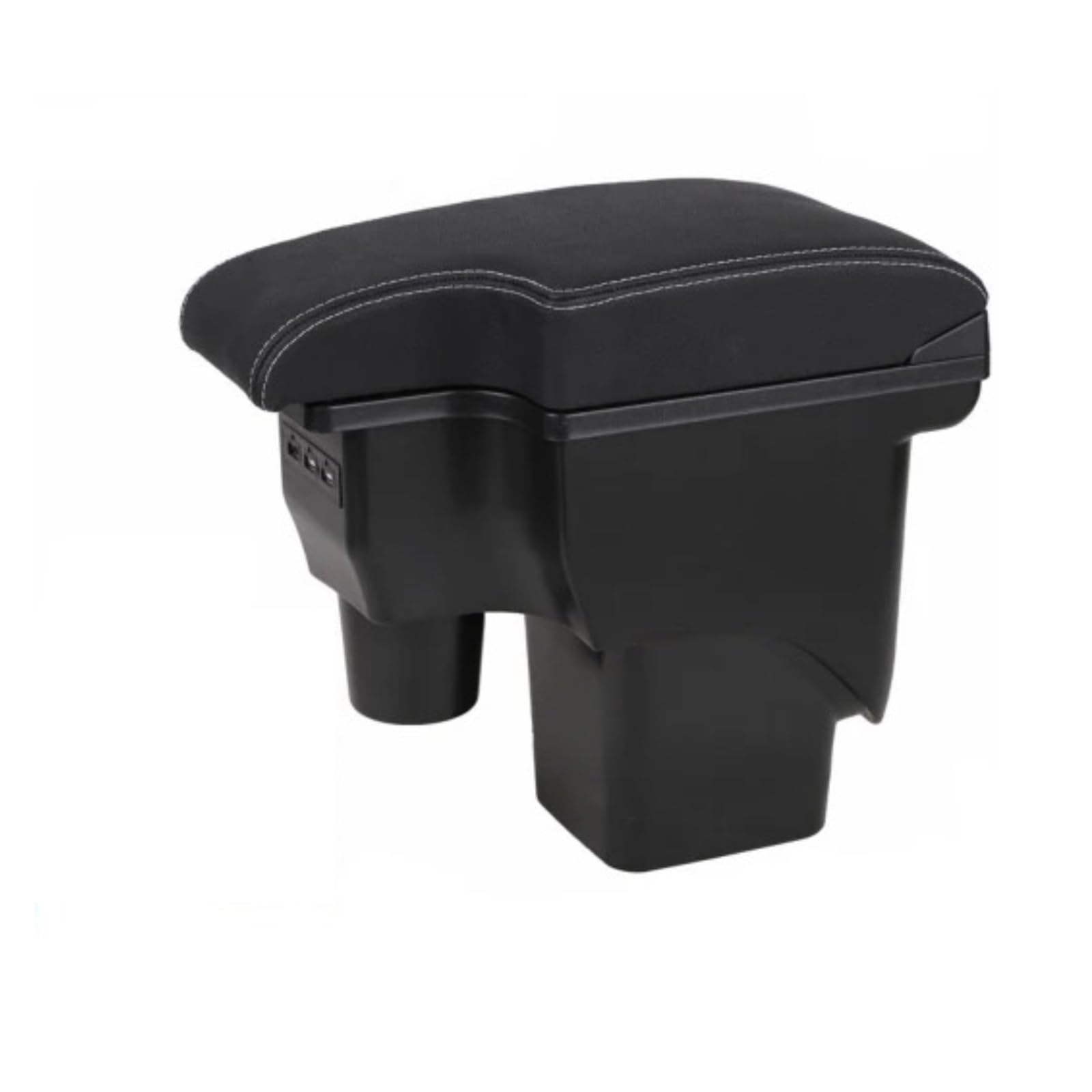 Umdjju Black White Line For Focus 2 For Mk2 Armrest Box Central Store Content Storage Car Centre Console Armrest Box(Black White Line)