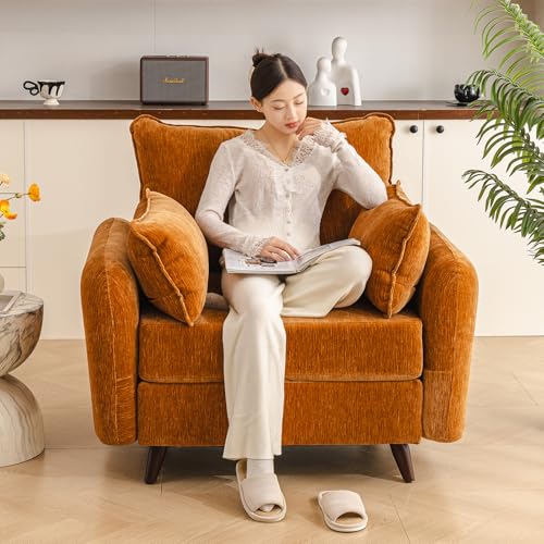 Rexulqo Oversized Accent Chair with Seats Storage,Comfy Living Room Chairs