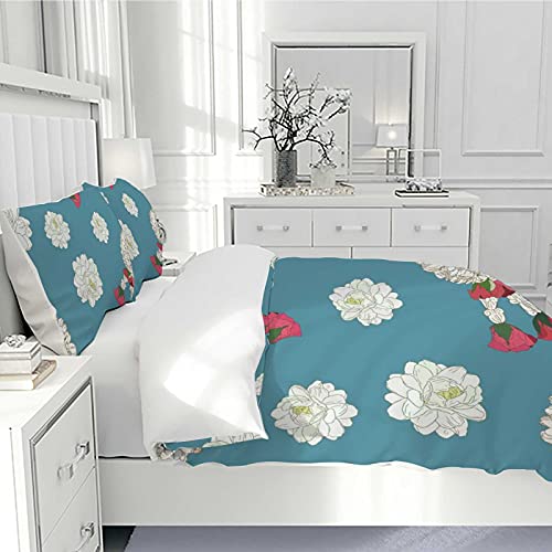 Housse de couette en polyester ultra doux et durable blanc CHEHONG - 5