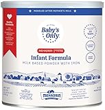 Baby's Only Complete Nutrition Infant Formula, Milk Based Powder with Iron, Modeled After Mother’s Milk, Iron, Choline, Vitamin D, Baby Formula for Newborn to 12 Months Old Infant, 21 oz, 1 Pack