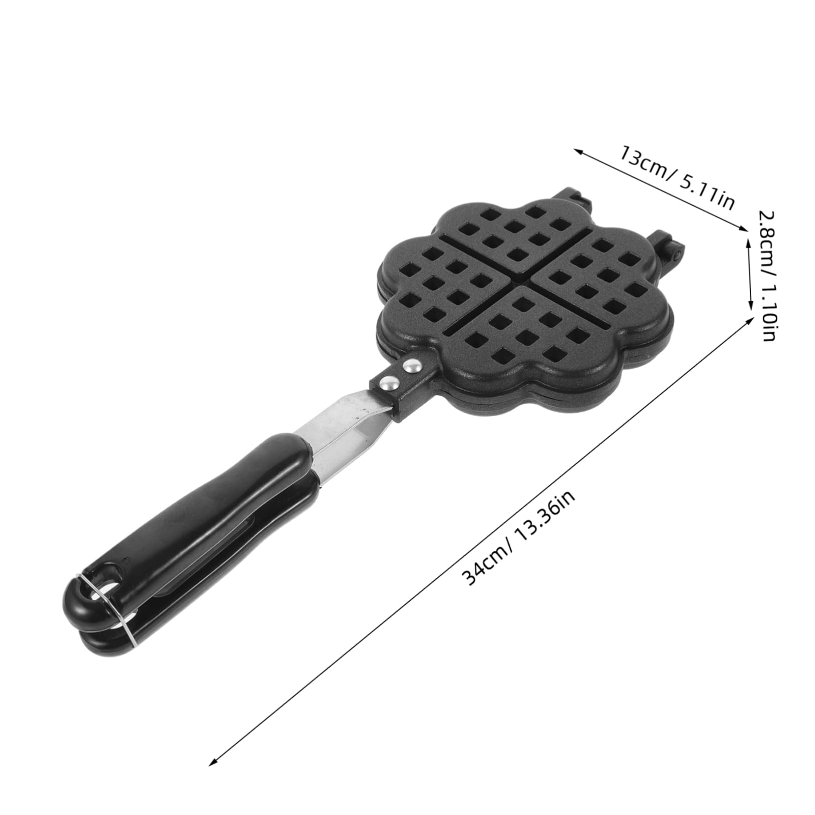 AUTSUPPL Nonstick Waffle Mould Cake Baking Mold Double Sided Baking Tray Safe Reusable