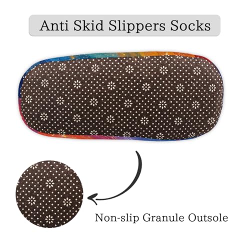 Rainbow Color Glitter Slippers for Women Slipper Socks Soft Fuzzy House Slippers Shoes for Indoor Bedroom, Winter Cozy Christmas Gifts4