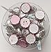 324 Mini Candy Stickers Girl Baby Shower Favors Pink Owl Labels Tiny 0.75 Inch