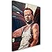 Produktbild Feeby. Wandbild - 1 Teilig - 70x100 cm, Leinwand Bild Leinwandbilder Bilder Wandbilder Kunstdruck, Bruce Willis - Nikita Abakumov, Filme, BRAUN, Action