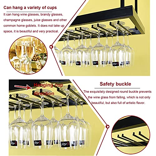 Soporte de vino con portavasos para colgar miniatura 3