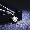 Springlight Moissanite Necklace 1CT Moissanite Diamond Pendant Necklace, D Color, VVS1 Clarity, 925 Sterling Silver Jewelry Gifts for Women, Birthday Gifts for Her, Wedding Gifts. #2