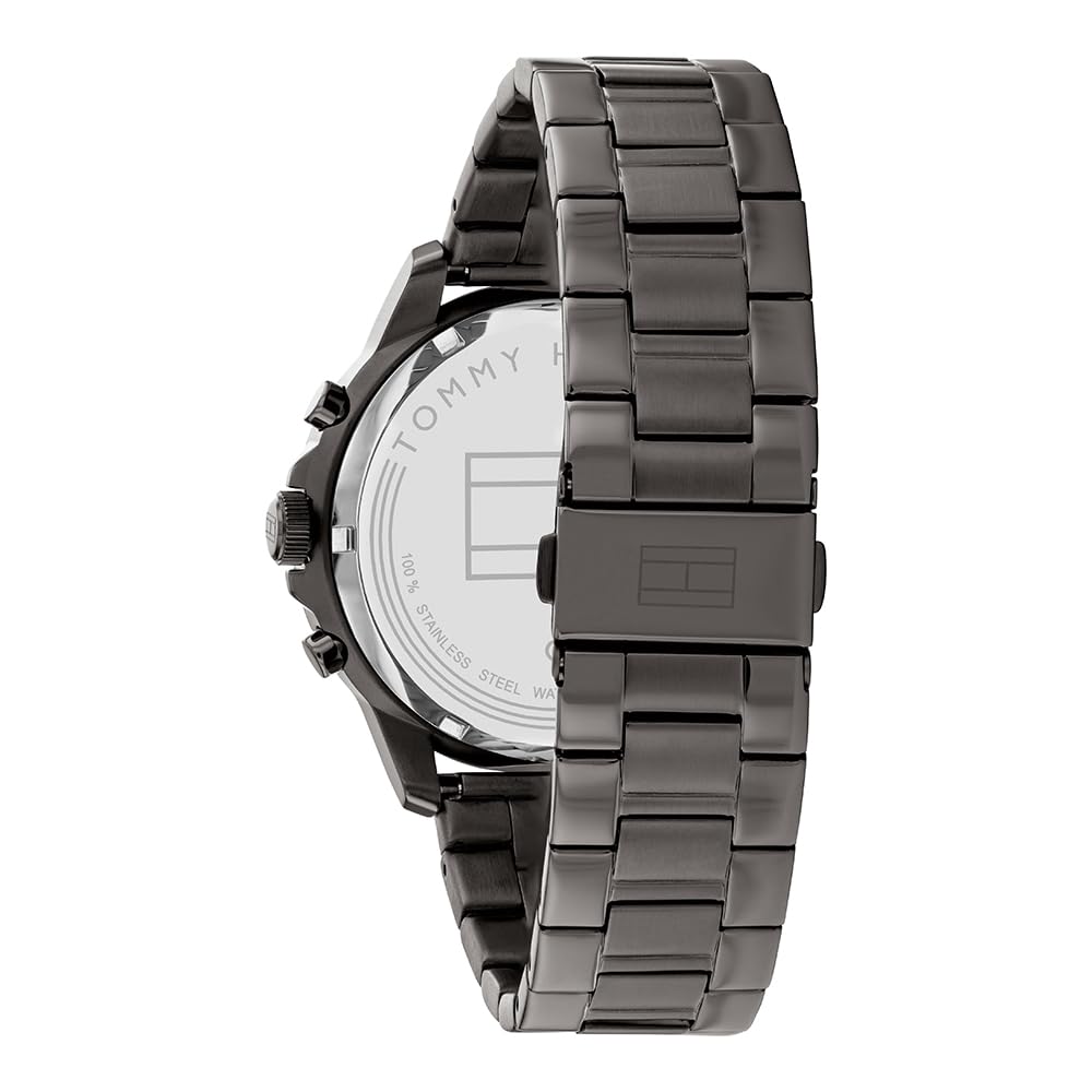 Tommy Hilfiger Analoge Multifunktions-Quarzuhr für Herren mit Edelstahl- oder Lederarmband