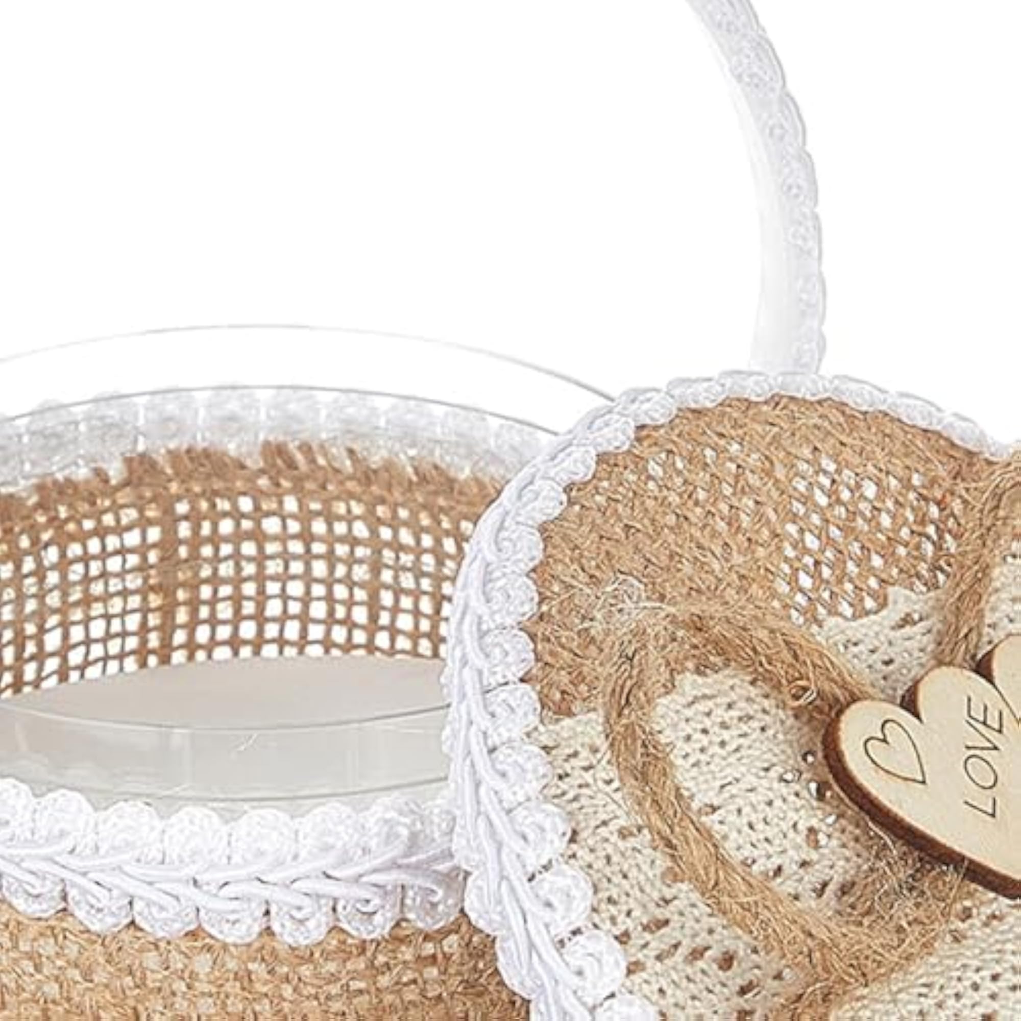 Wedding Ring Bearer Box with 2 Rings Slot for Ceremonies