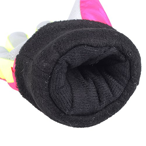 Amyipo Kids Winter Snow Ski Gloves Children Snowboard Gloves For Boys Girls (Pink-3, 6-7 Years) #TOP4