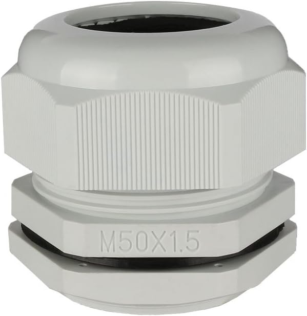 10 Pcs Electrical Boxes, Conduit & Fittings M50 Waterproof Nylon Cable Gland Joint Adjustable Connector for 32mm-38mm Dia Conduit Fittings Cable Wire