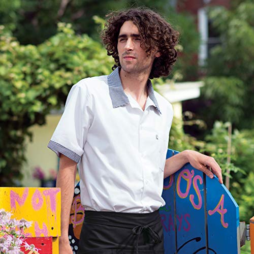 Uncommon Threads mens Trimmed Shirt Work Utility Apron, Shepard Check, Medium US