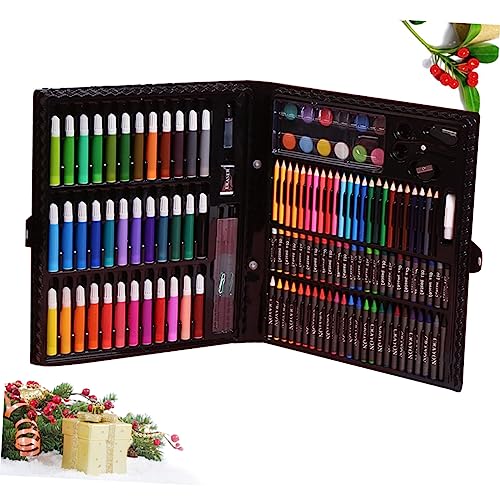 Ciieeo Giz De Cera 150 Pçs Conjunto De Suprimentos Desenho Pintura Pastel Água Artigos De Papelaria
