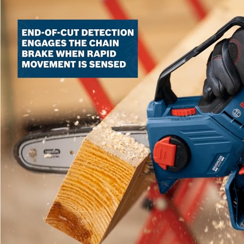 Image of BOSCH GKE18V-20N14X 18V Cordless Pruning Saw, 8-Inch Bar for Limbing, High-Speed Brushless Motor, Advanced Safety Features for Yard Work (Includes: 4.0Ah Battery and Charger)
