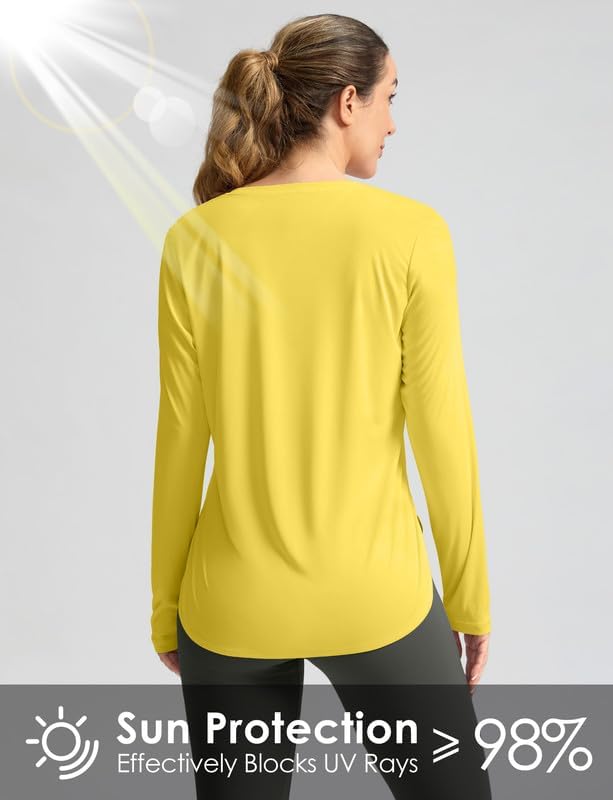 Women's Sun Shirts UPF 50+ Long Sleeve UV Protection Shirt Lightweight Quick Dry Workout Hiking Tops for Women - Image 3