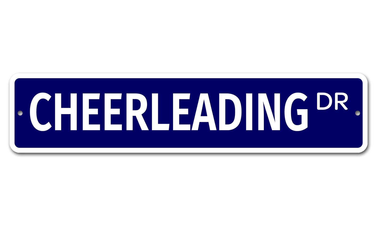 Cheerleading Cheerleader 4" x 16" Novelty Street Sign metal sign