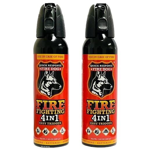 4-in-1 Mini Suppressant - Car Fire Suppressor for Auto-Mobile, Truck, Boat - Home Fire Suppressor for Kitchen - Small Fire Suppressor for Clothing, Batteries - Portable Fire Eliminator - 2 Pack