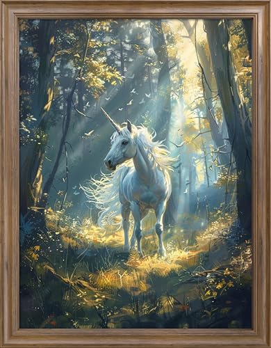 Image of Leczany Cross Stitch Stamped 11CT 3 Strands Kits for Adults Beginners Patterns Craft Kit Needlepoint Full Range of Embroidery Kits DIY Starter | Forest Trojan Horse 15.8x20.9 inches