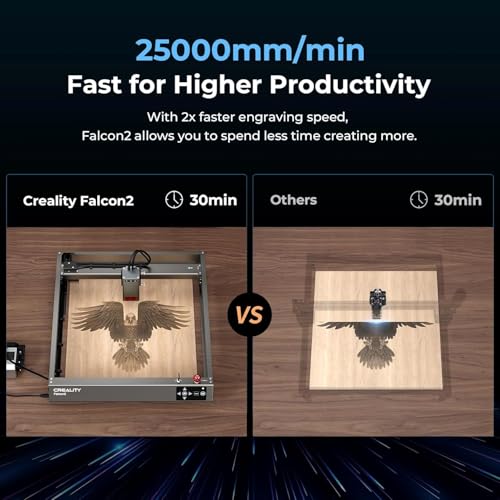 Image of 3IDEA Creality Falcon2 22W Laser Engraver with Rotary Kit Pro Upgrade Package, High Precision Laser Cutter, Faster Engraving Speed