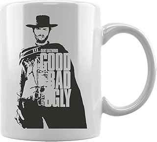 The Good Bad Ugly Character Kubek Ceramiczny Biały Kawy i Herbaty w Domu Biurowym Ceramic White Mug