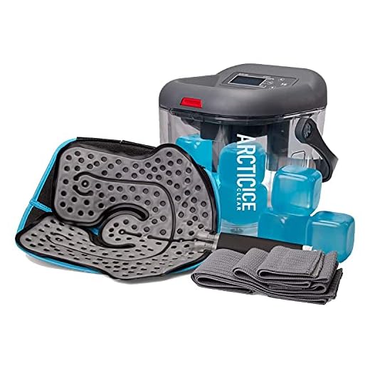 Circulating Cold Water Therapy Kit by Arctic Ice Clear – Ice Circulation System with Large Adjustable Cryo Cuff for Knee, Shoulder, Ankle, Neck Pain - with 4 Cold Cubes and Versatile Joint wrap