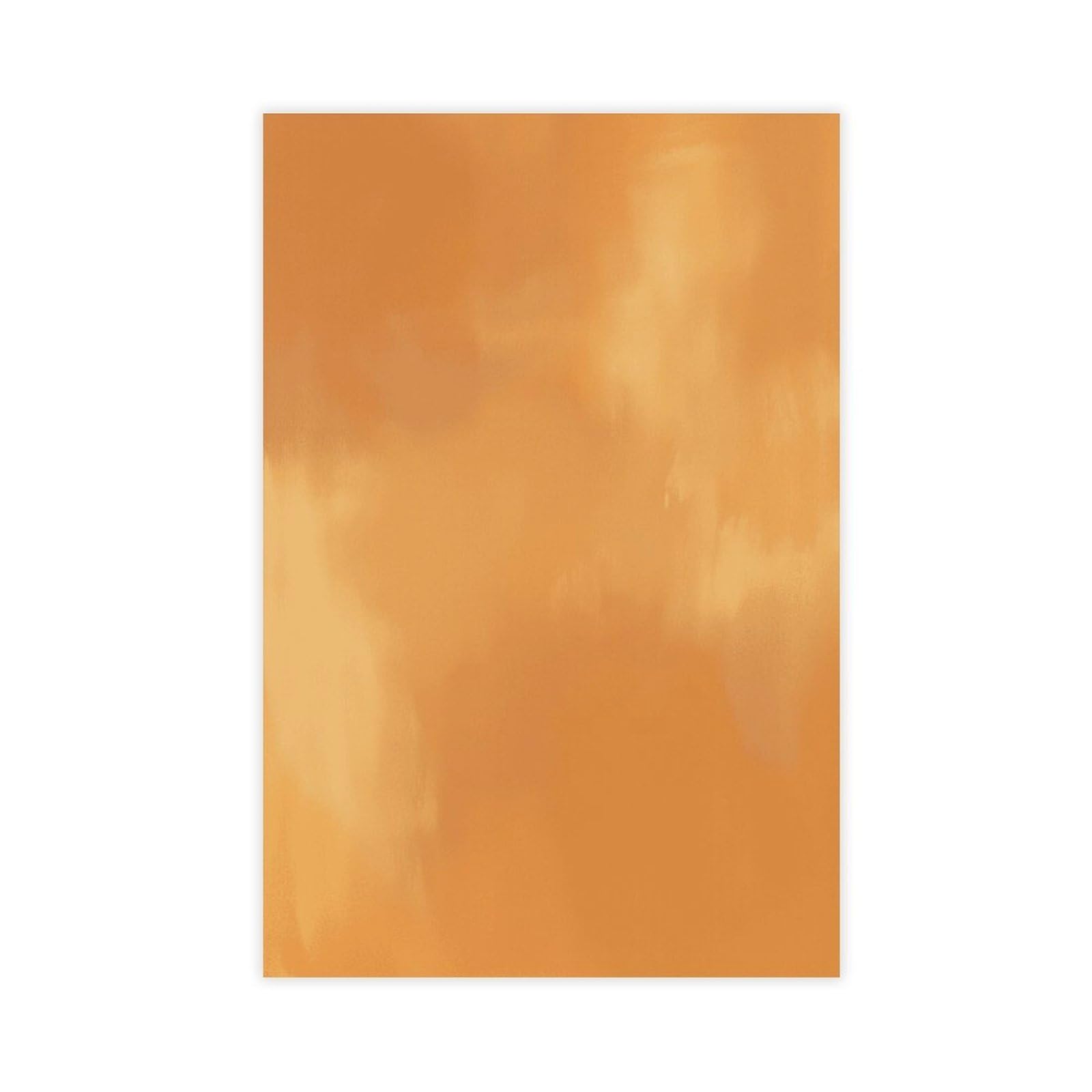 Zguols Unframed Print Warm Orange Abstract And Minimalist Poster 1 Canvas Poster Bedroom Decor Sports Landscape Office Room Decor Gift 24" L X 36" W