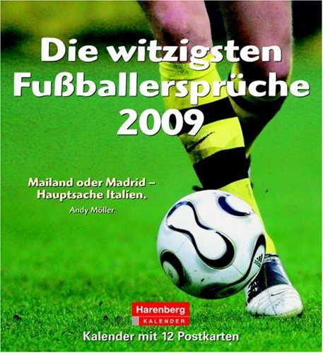 Harenberg Postkarten-Kalender - Die witzigsten Fußballersprüche 2009