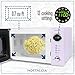 Nostalgia Countertop Microwave Oven with Easy Clean Interior- Retro Microwave with LED Display & Child Lock- Compact 0.7 Cu Ft Oven With 12 Pre-Programmed Settings for any kitchen- 700-Watts- Lavender