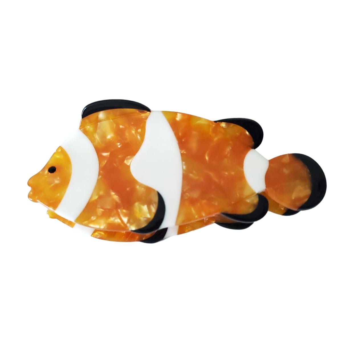 Clownfish Hair Clips,Cellulose Acetate Hair Clips,Small
