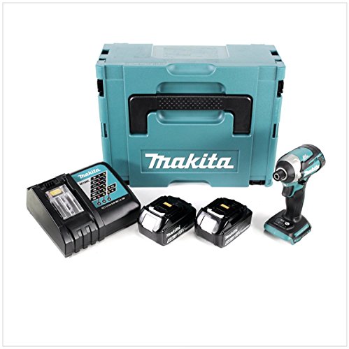 Makita DTD154RMJ Schlagschrauber Brushless 175Nm + 2 Akkus 18V 4Ah Li-Ion + Makpac Koffer