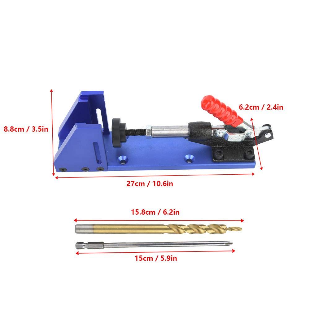 Kieszonkowy wiercenie, narzędzie do obróbki drewna Okrągły wiertło 9,5 mm Wiertło Mini narzędzie do obróbki drewna z zaciskiem dźwigni i pun