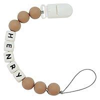 Vista 3 de Clip personalizable para cochecito con nombre, clip personalizado para cochecito con nombre (lila)