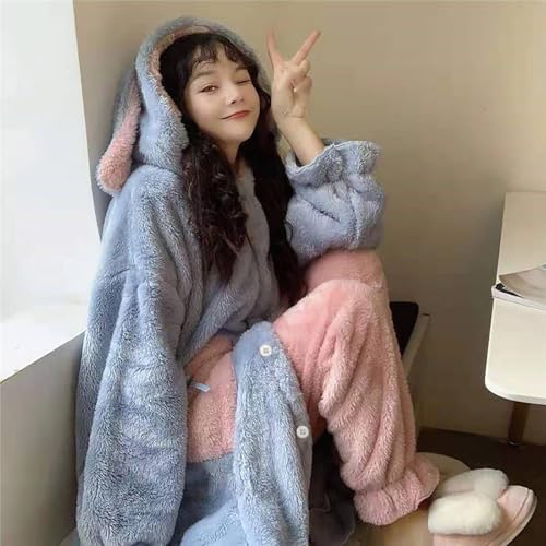 Pyjama en velours corail isolant contre le froid vêtement intérieur extérieur
