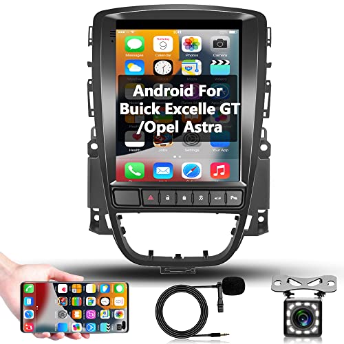 Android 11 Autoradio GPS Nav pour Opel Astra Buick Excelle GT 2006-2014, 9.7 Pouces Auto Radio 2 Din Écran Tactile avec Bluetooth WiFi Miroir Lien FM SWC Canbus Caméra de Recul Microphone Cover
