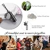 abooxiu Cylinder Urn Necklace for Ashes Cremation Jewelry/Keychain for human Pet Stainless Steel Memorial Keepsake Pendant with Angel Wing Charm Ashes