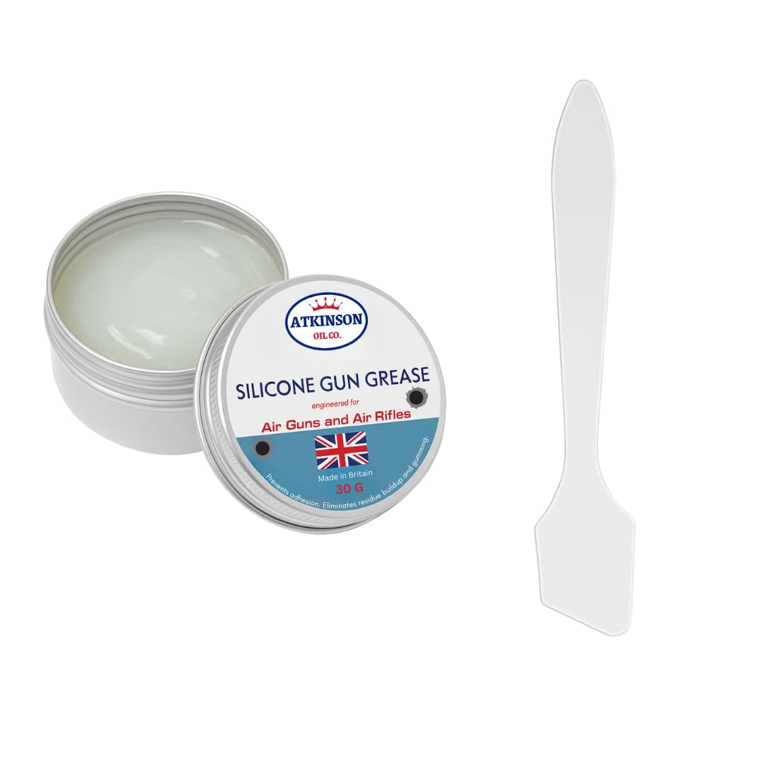 Atkinson Oil Co. Silicone Gun Grease 30g, Premium Air Gun & Air Rifle Lubricant, Seal, O-Ring & Mechanism Protection