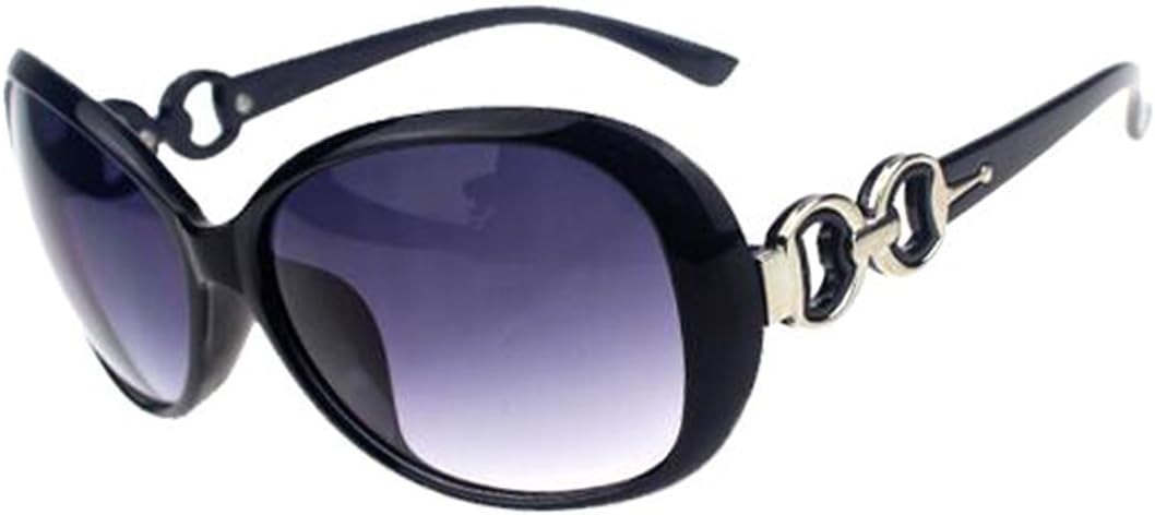 Shades Oversized Eyewear Sunglasses Womens Polarised Retro Designer Ladies Sun Glasses Big Frame Oversized Shades for Eyewear Shopping BeachOutdoor Party Driving Fishing Running,Shining Black&Grey