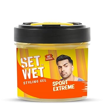 Set Wet Styling Hair Gel for Men - Sport Extreme, 250gm | Extreme Hold, High Shine |For Short to Medium Hair| No Alcohol, No Sulphate - image, photos