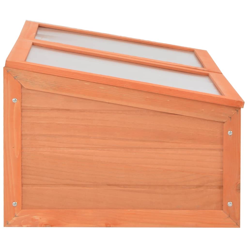 Jardinera de madera 100 x 50 x 34 cm con placas de PC, casa para cultivo de verduras y protección de plantas, invernadero resistente a la intemperie para invernar en balcón, terraza, jardín