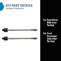 Vista 41 de TRQ Juego de barras de acoplamiento delanteras y exteriores de 2 piezas compatibles con Chevrolet Cruze Volt 2016-2019