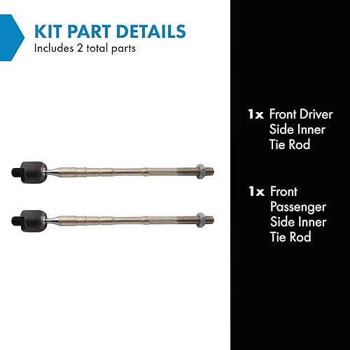 Miniatura 173 de TRQ Juego de barras de acoplamiento exteriores compatibles con Chevrolet Cruze Volt 2016-2019