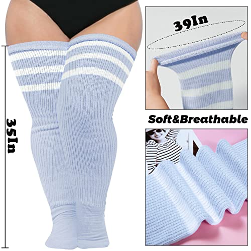 Image of Abodhu Plus Size Thigh High Socks for Thick Thighs Women- Extra Long Widened Extra Long Thick Knit