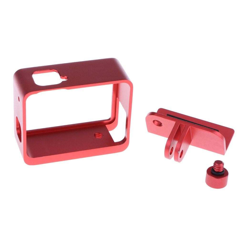 Aluminum Alloy Protective Frame Housing Case with Goprro Hero5 6 Accessories Red-image-34