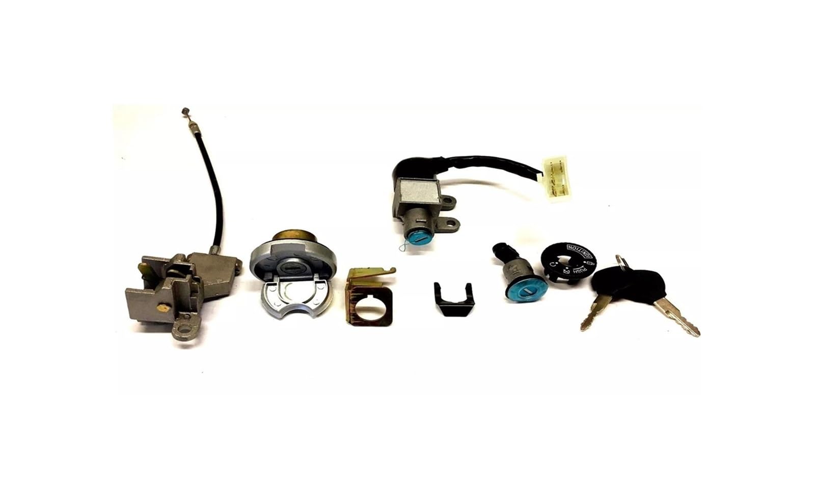 Piezas de Herramientas de jardinería Conjunto Interruptor Bloqueo Llave Encendido 5 Cables Scooter CICLOMOTOR para JONWAY Fuerte y Duradero